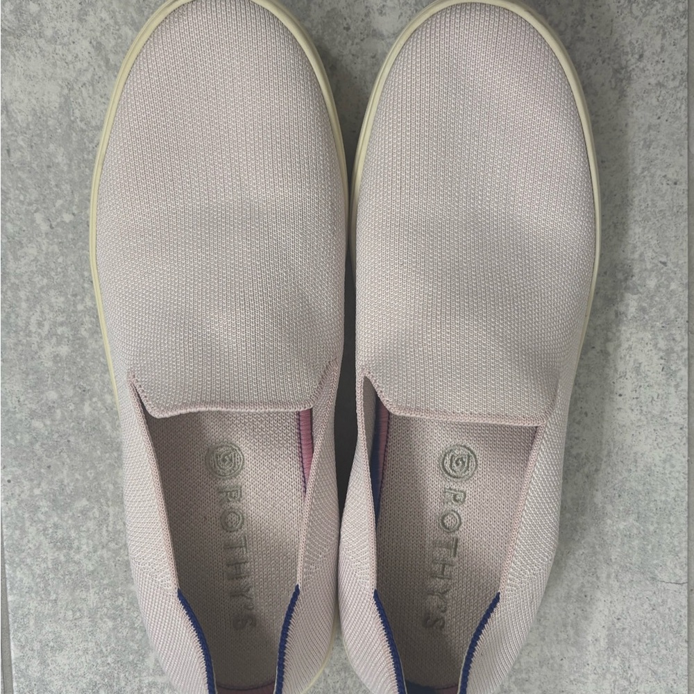 Rothy’s Light Pink Slip On Sneakers
